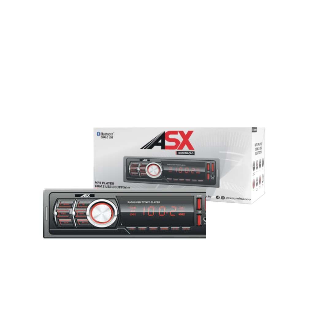 RADIO MP3 PLAYER COM BLUETOOTH- 12V