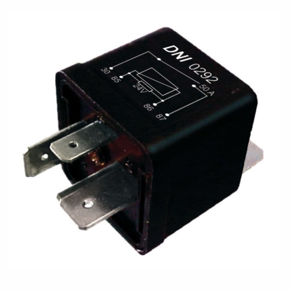 RELE AUX. UNIV. 4T 50A 24V C/S