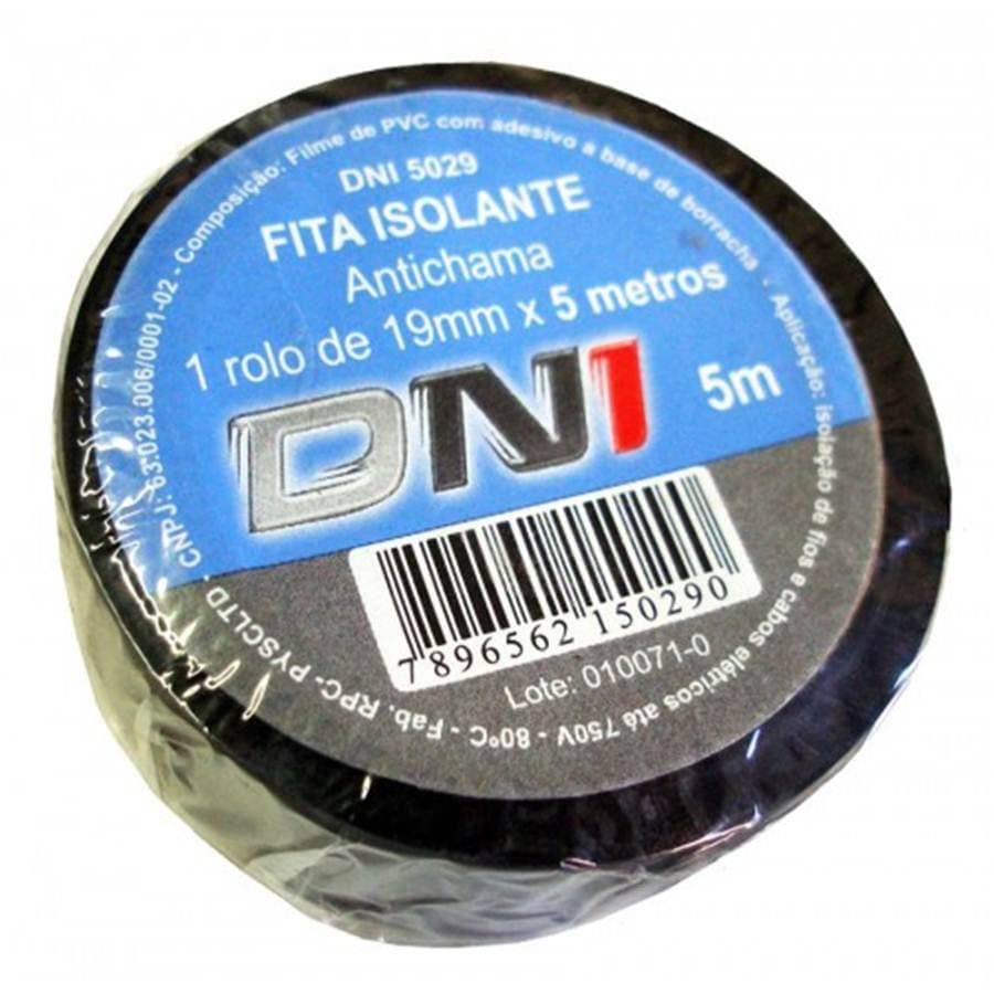 FITA ISOLANTE 5 MTS 13X19MM