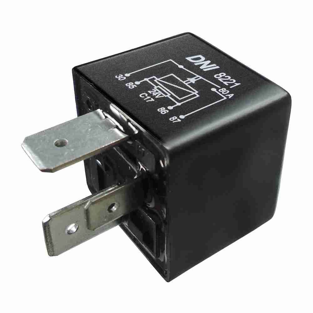 RELE AUX. 24V 80AMP SELADO COM RESISTOR