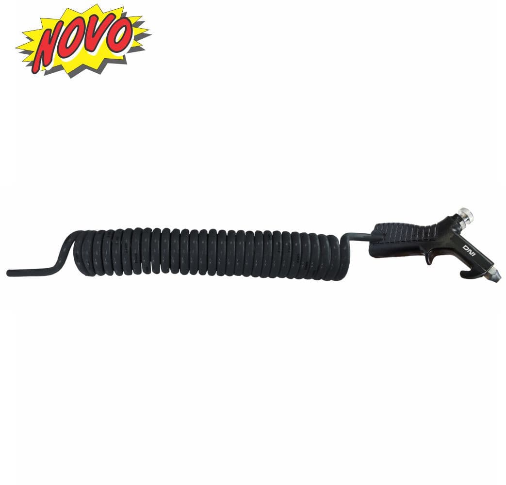 MANGUEIRA ESPIRAL DE LIMPEZA 5M EM PU COM PISTOLA