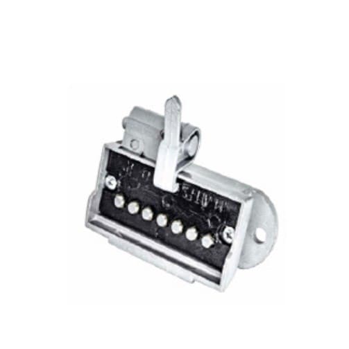 TOMADA ELETRICA FEMEA 7 POLOS RETANGULAR ALUMINIO