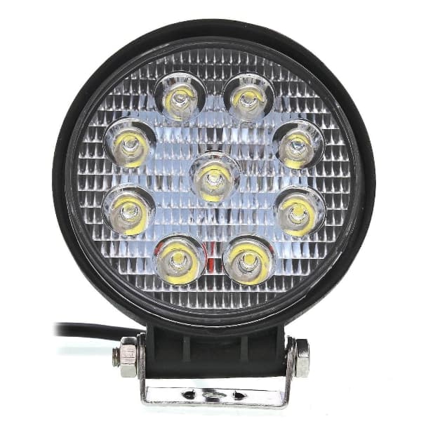 FAROL AUX. REDONDO 9 LEDS 12/24V 27W