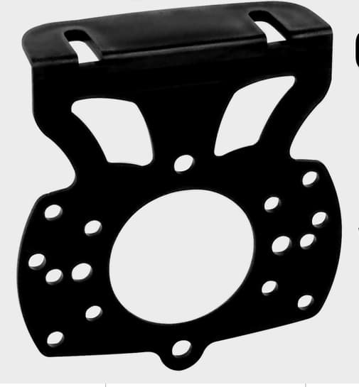 SUPORTE UNIVERSAL PRETO MULTIFURO RIGIDO