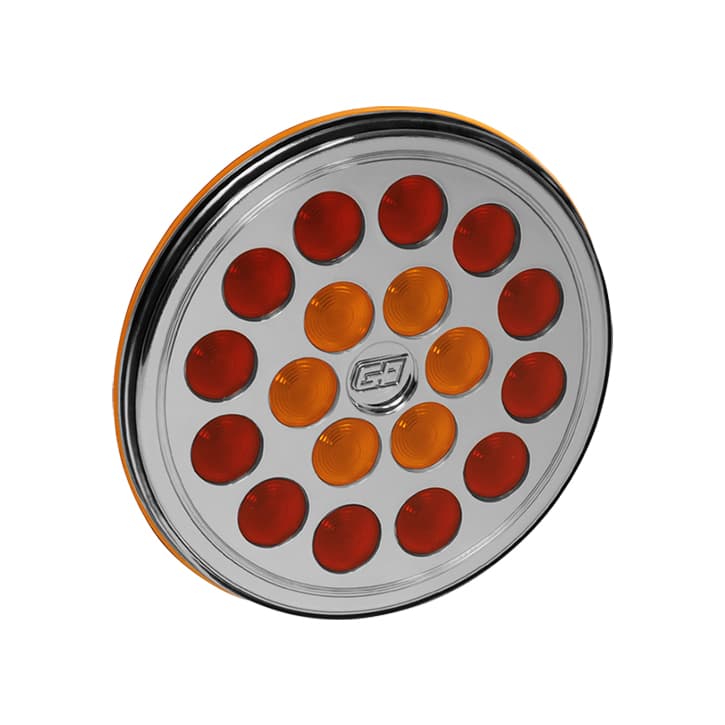 CONJ. OPTICO C/LED VERMELHO/AMARELO  24V