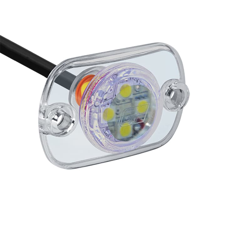 LUMINARIA UNIV. LED 24V CR C/CABO PP RETANGULAR