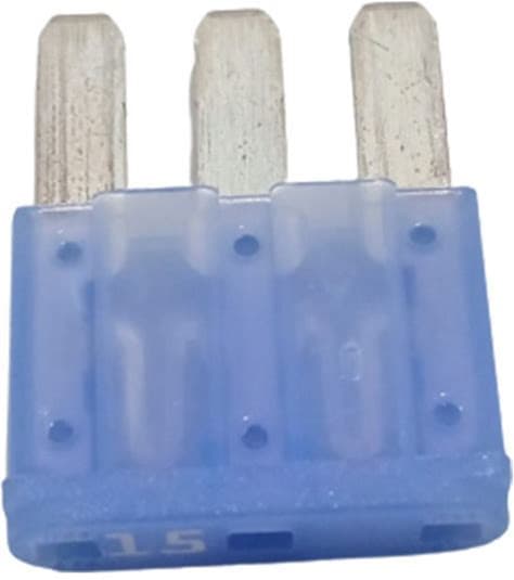 FUSIVEL MICRO LAMINA 3 TERMINAIS FORD 15AMP
