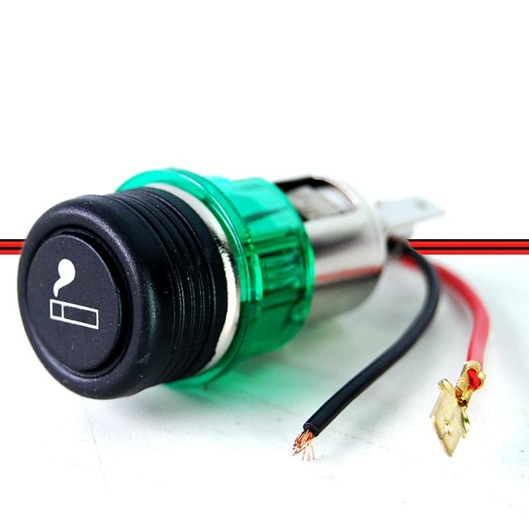 ACENDEDOR DE CIGARRO VERDE 12V