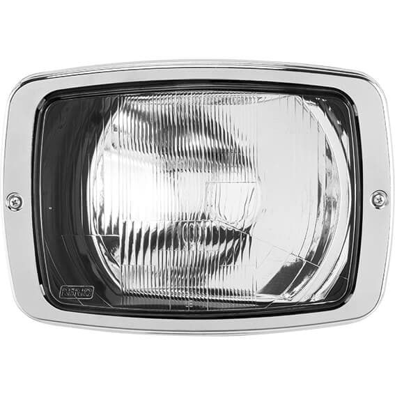 FAROL H4 C/ ARO CROMADO  LD MBB 608  1985/1989