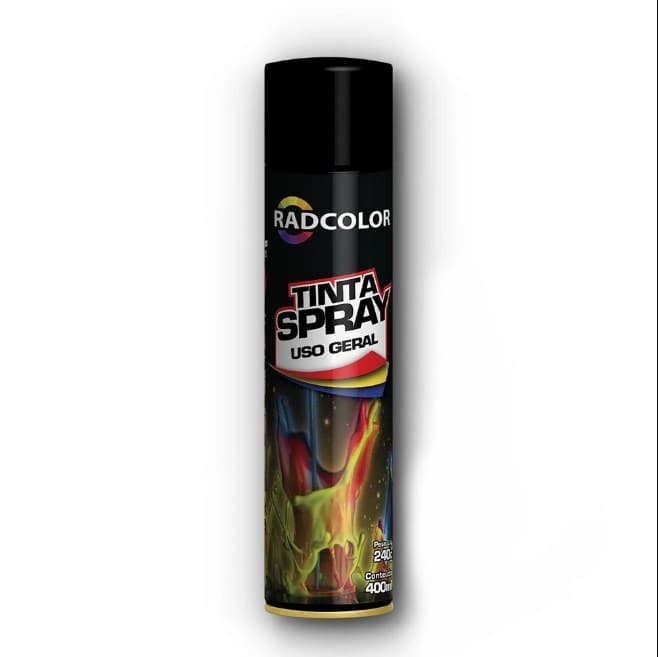 TINTA SPRAY PRETO FOSCO 400 ML 240G