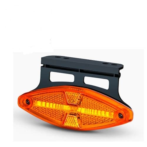 LANT. LAT. R7 LED BIVOLT ACRÍLICO AM C/SUP C/CONEC
