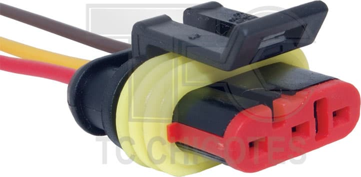 CONECTOR 3 VIAS INJ.EL/POS.BORB.COM FIO