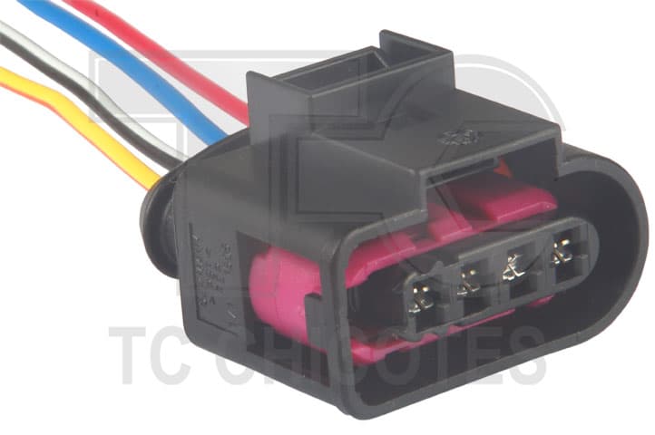 CHICOTE 4 VIAS BOB.IG.VW UP,PORTA FEMEA,15 CM CABO