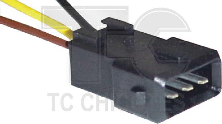 CONECTOR 3 VIAS C/ FIO SENS.ROTACAO/DETONACAO
