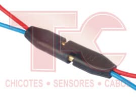 CHICOTE 2 VIAS P/ALTO FALANTE UNIV CABO 2,5MM AZ/V