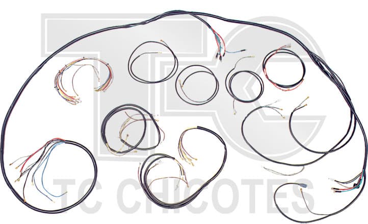 CHICOTE COMPLETO FUSCA 1300 DINAMO 68-75