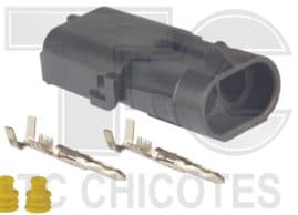 KIT CHICOTE PREPARO CHICOTE W/P 2 VIAS PORTA MACHO