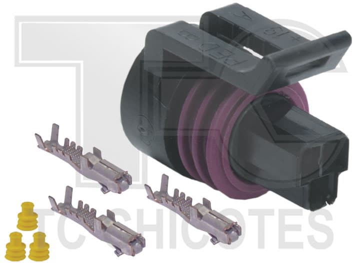 CONECTOR 3 VIAS SENS.POS.BORB.
