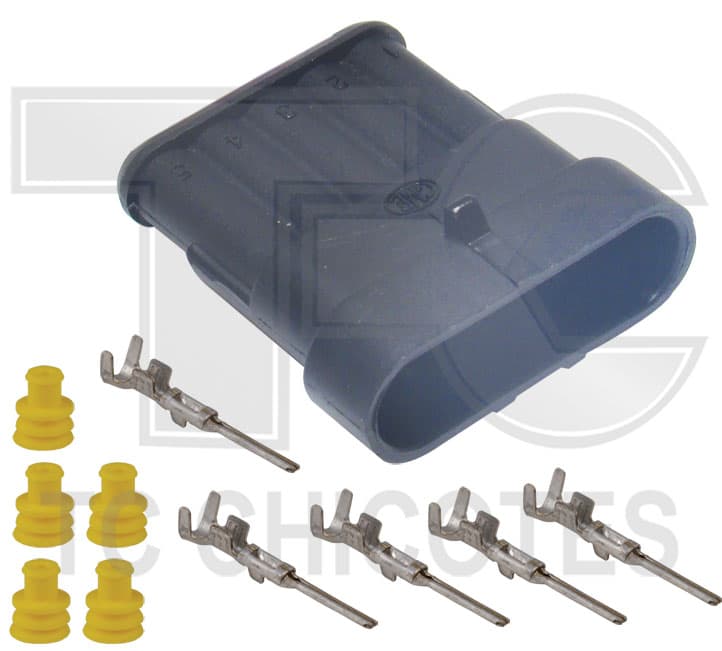 KIT CHICOTE PORTA MACHO DE 5 VIAS