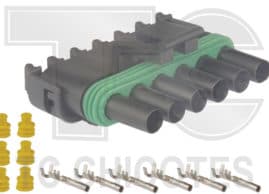 KIT 6 VIAS P REPARO INJ ELET PORTA FEMEA