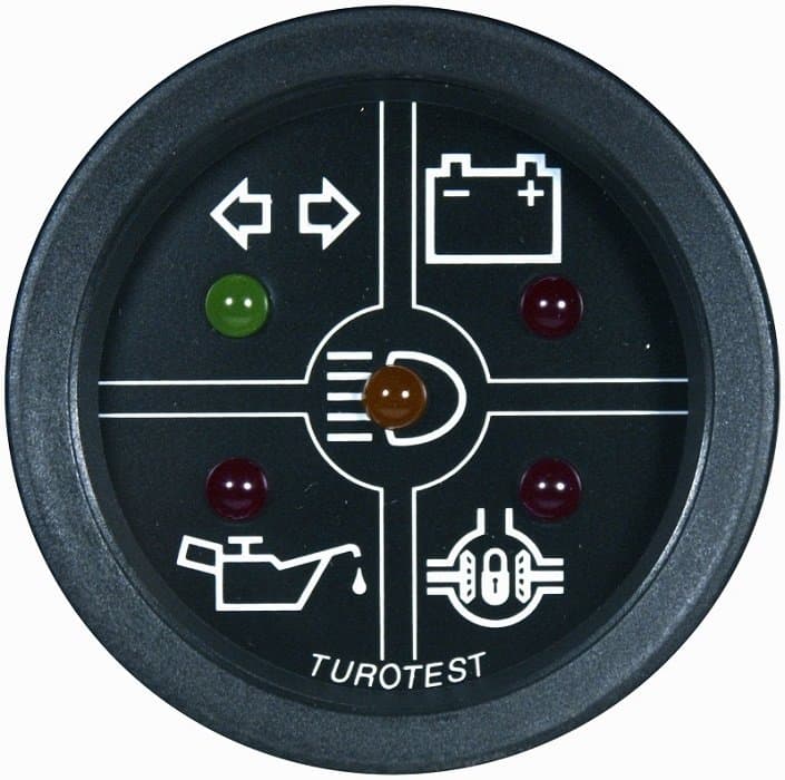 SINALIZADOR DE FUNÇÕES 52MM 12V 5 FUNÇÕES