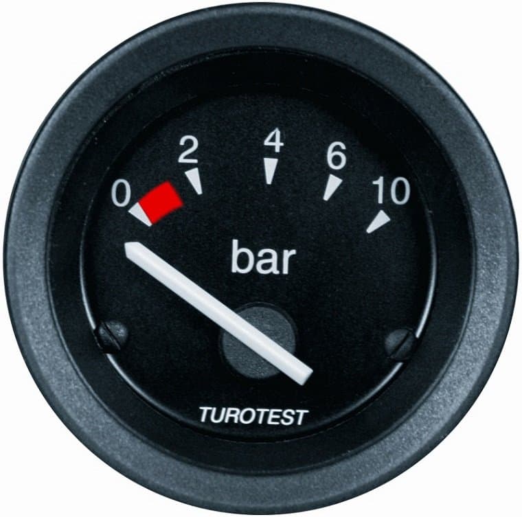 INDICADOR DE PRESSÃO 52MM 0-10BAR 12V
