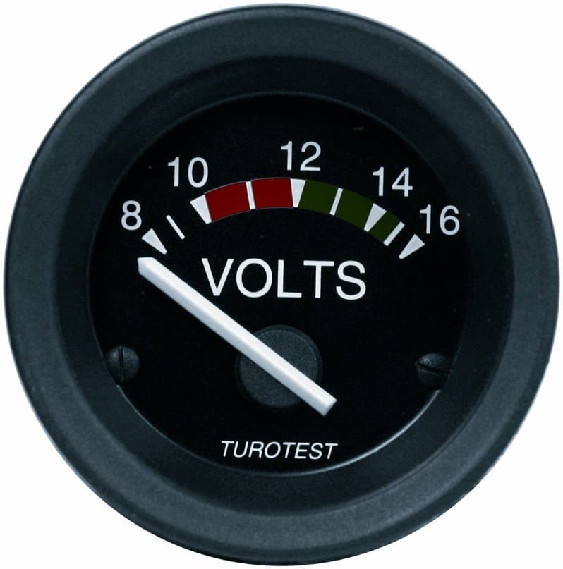 VOLTÍMETRO 52MM 8-16V