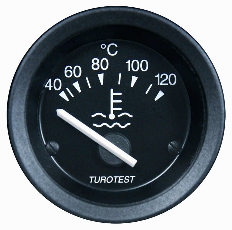 INDICADOR ELÉTRICO TEMPERATURA 52MM 40-120°C 12V