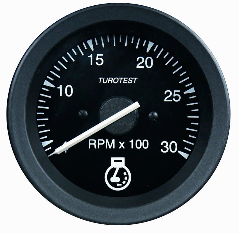TACÔMETRO (CONTAGIROS) 80MM 3000RPM 12V