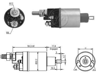 AUT. 12V PREST. FORD CARGO CATERP. CASE M.MWM MF