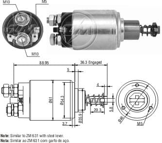 AUT. 12V BOSCH JF C/PISTAO CASE CBT MB FORD GM