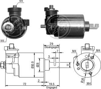 AUT. MITSUBA HONDA CIVIC 1.4 1.6L