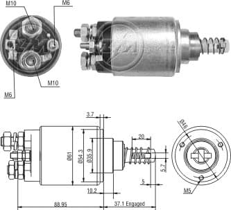 AUT. 24V BOSCH MB 914 915 ATEGO MOTOR OM
