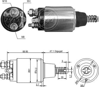 AUT. 12V BOSCH FORD NEW HOLLAND TRATOR