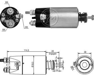 AUT. 24V MITS. CATERPILLAR ESCAV 320 1985>