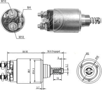 AUT. 12V BOSCH NEW HOLLAND LB110 TK76 TL100 TL80