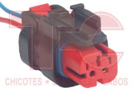 CONECTOR ELÉTRICO 2 VIAS FEMEA C/TAMP VM TRAT/MAQ/