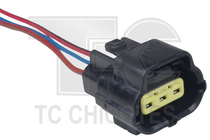 CONECTOR 3 VIAS SENS.POS.BORB. C/ FIO