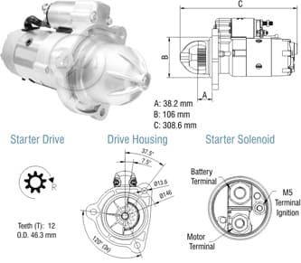 MT.PT. 12V VW 17220 17310 18310 23220 26260 CUMINS